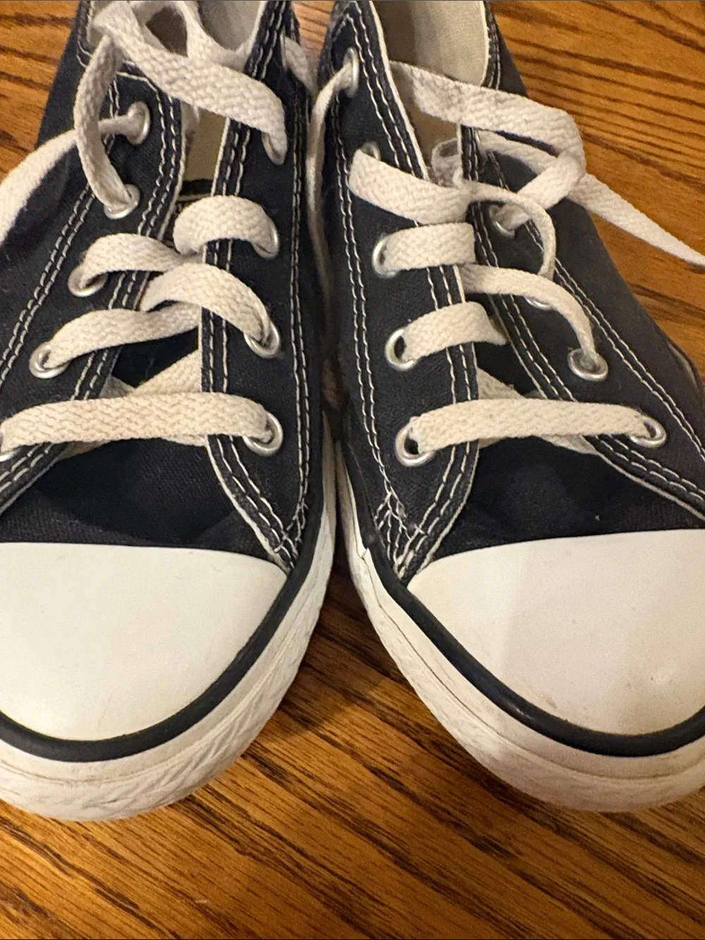 Converse Kids Black and White Low Top Sneakers